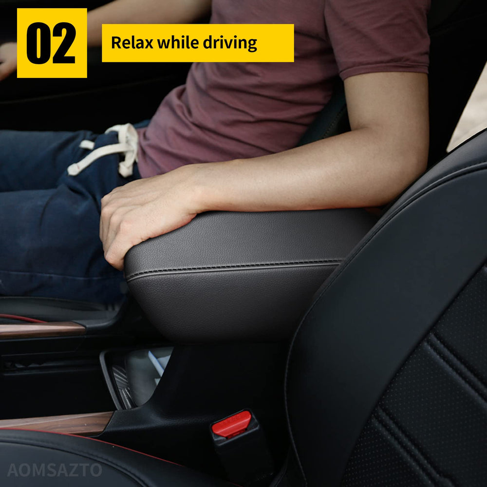 Faux leather armrest pad by AOMSAZTO adds cushioned comfort