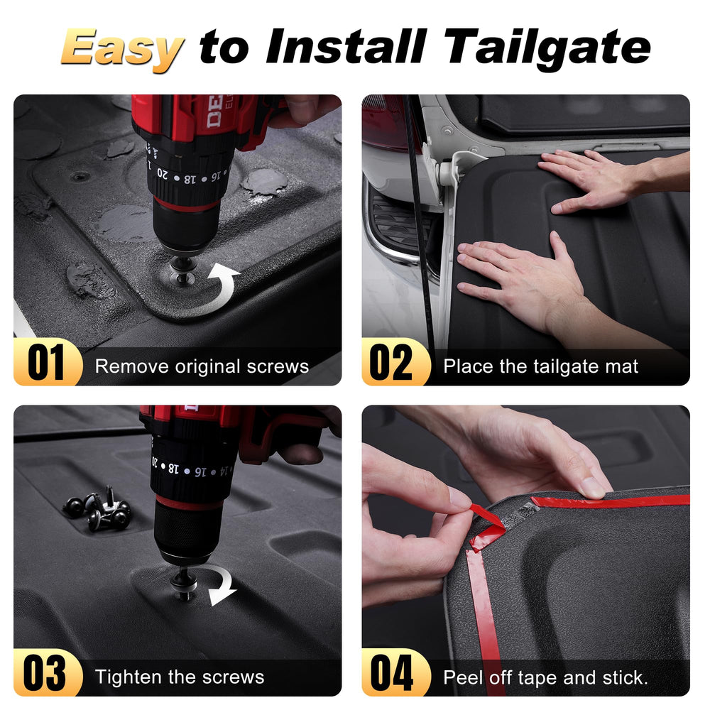 AOMSAZTO fitment highlights precise alignment with Ram 1500 short bed.