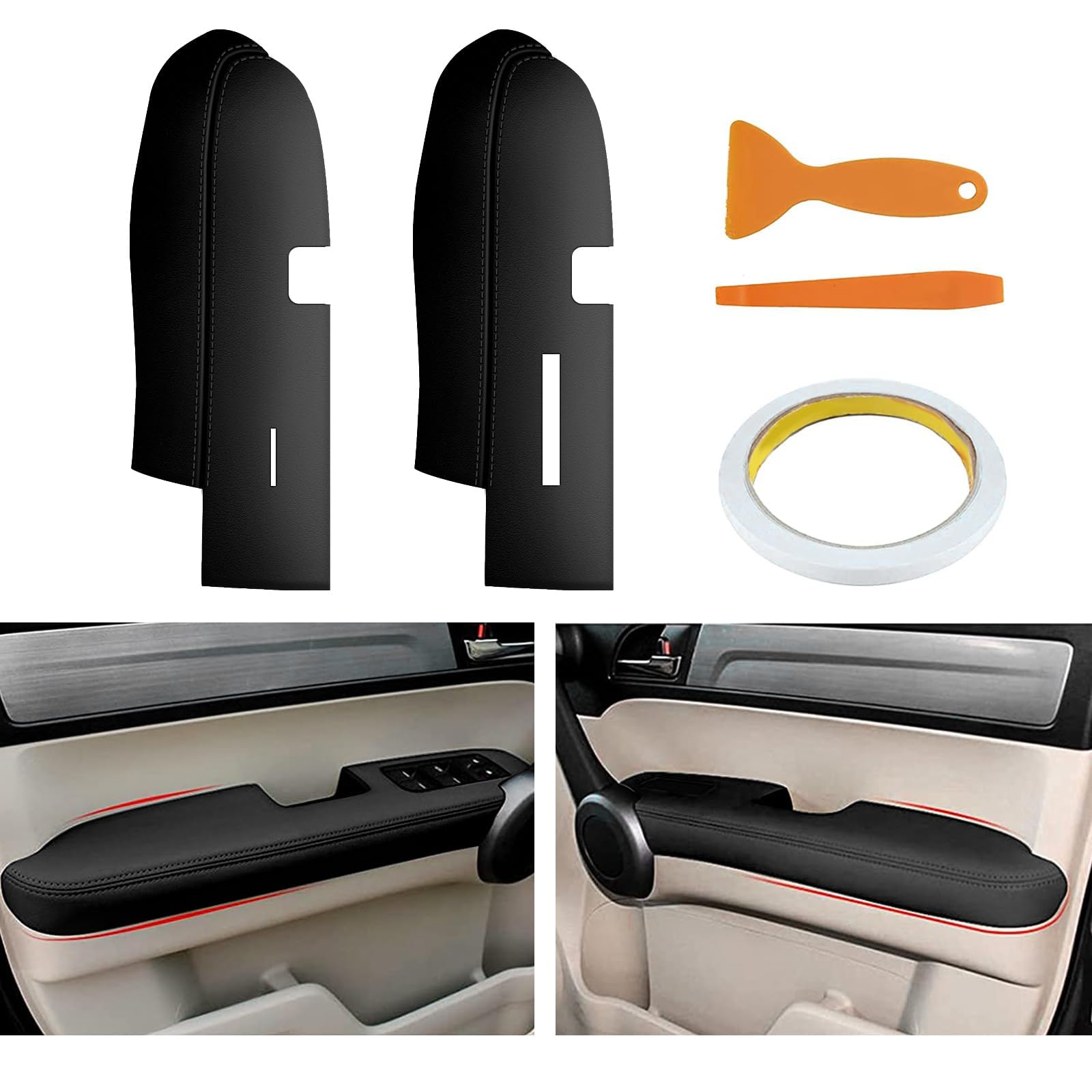AOMSAZTO front door armrest leather left for Honda CR-V interior upgrade.