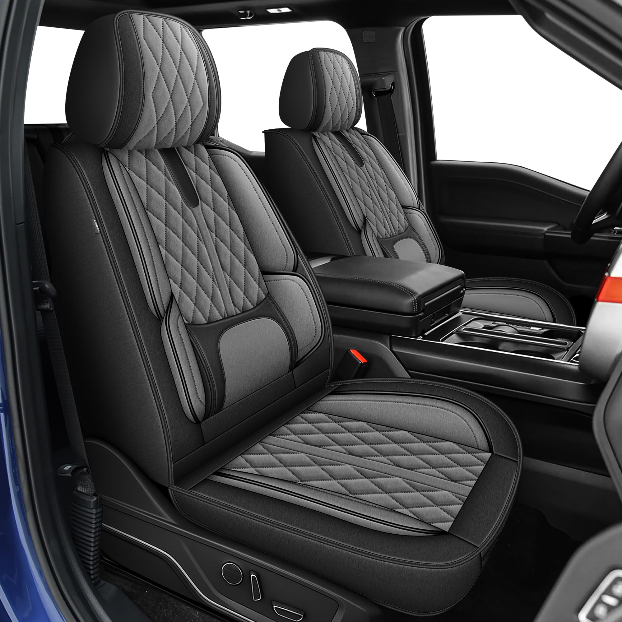 AOMSAZTO front seat cover for Ford F-150 regular cab improves durability and style.