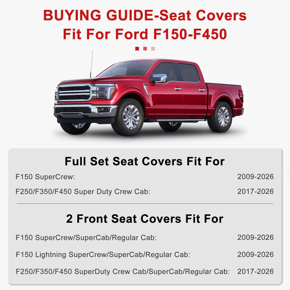 AOMSAZTO front seat cover for Ford F-150 SuperCrew enhances interior protection.