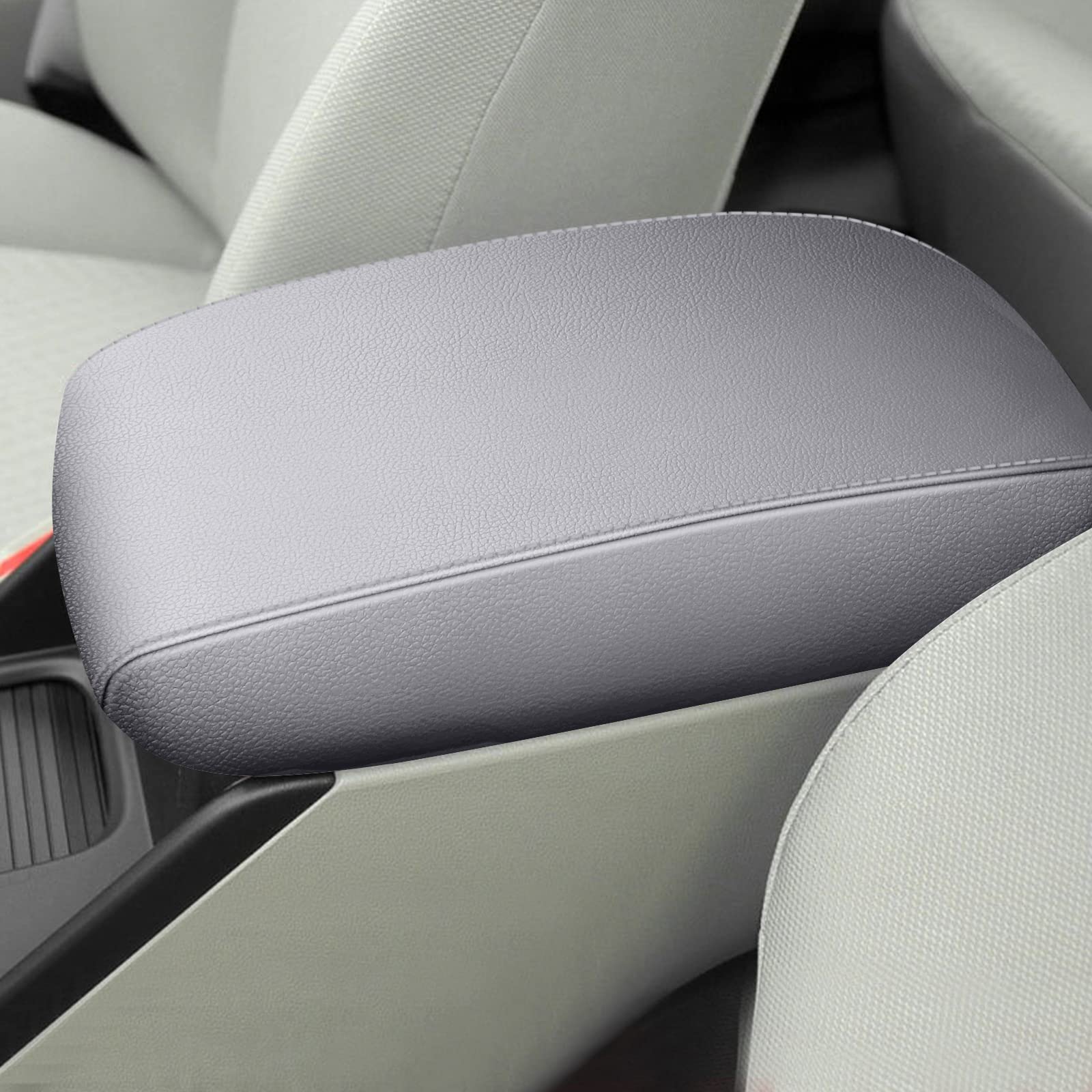 AOMSAZTO grey armrest cover for Civic 2012-2015 with snug fit.