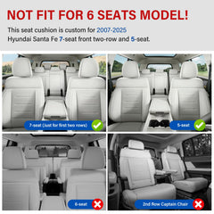 AOMSAZTO front seat cover for Hyundai Santa Fe in black with durable material