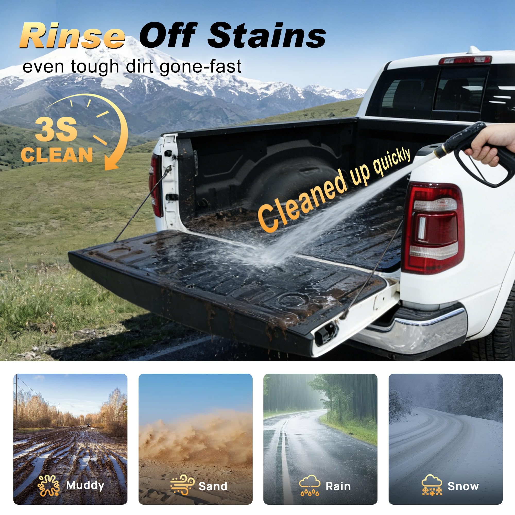AOMSAZTO off-road and camping use showcases versatile protection and work surface.