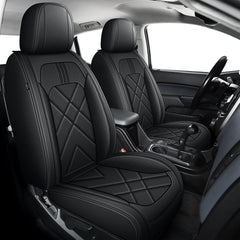 AOMSAZTO full-set seat covers for Chevy Colorado, front view, precise fit and easy cleaning.