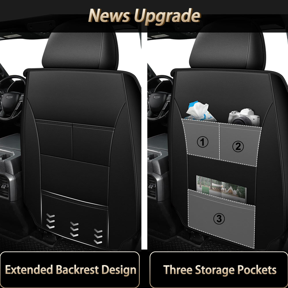 AOMSAZTO seat covers rear view shows full coverage and easy cleaning.