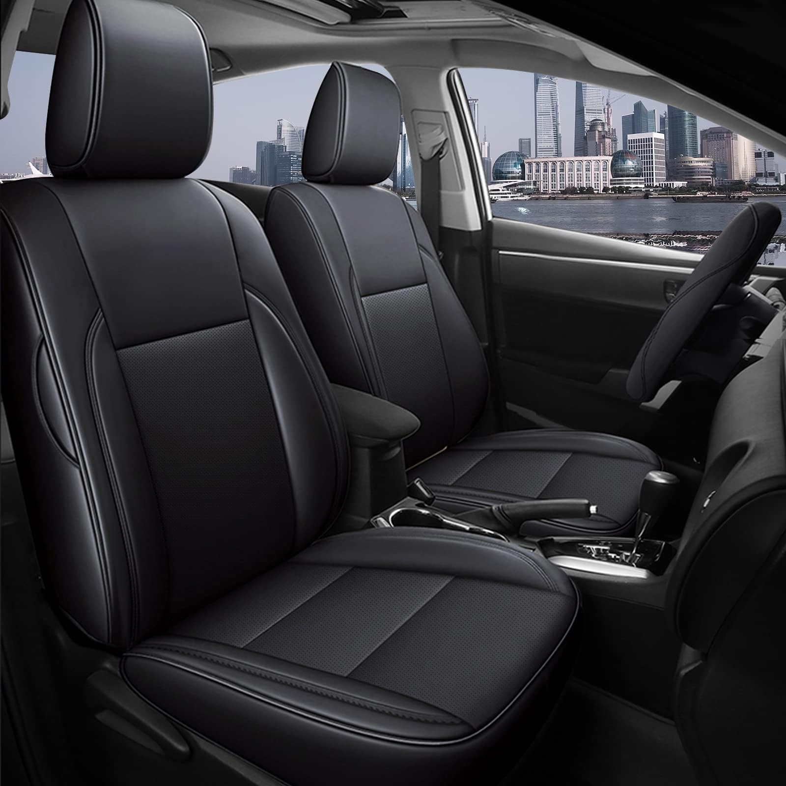 AOMSAZTO Toyota Corolla seat cover with custom-fit design improves interior style and durable protection.