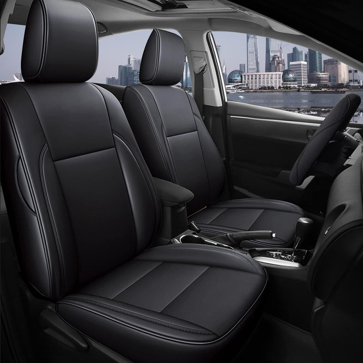 AOMSAZTO Toyota Corolla seat cover with custom-fit design improves interior style and durable protection.