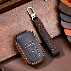 Aoocar handmade genuine leather key fob with premium craftsmanship.