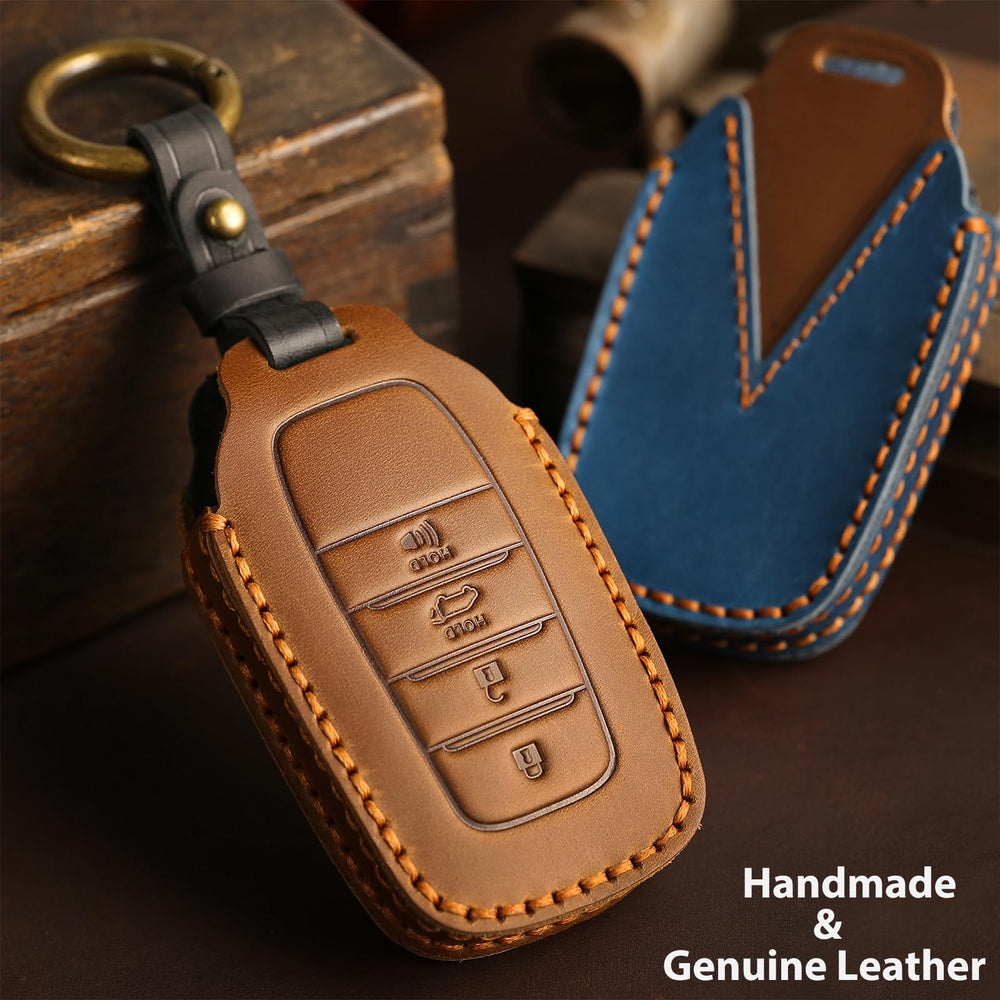 Aoocar leather cover protects the fob while adding retro sophistication.