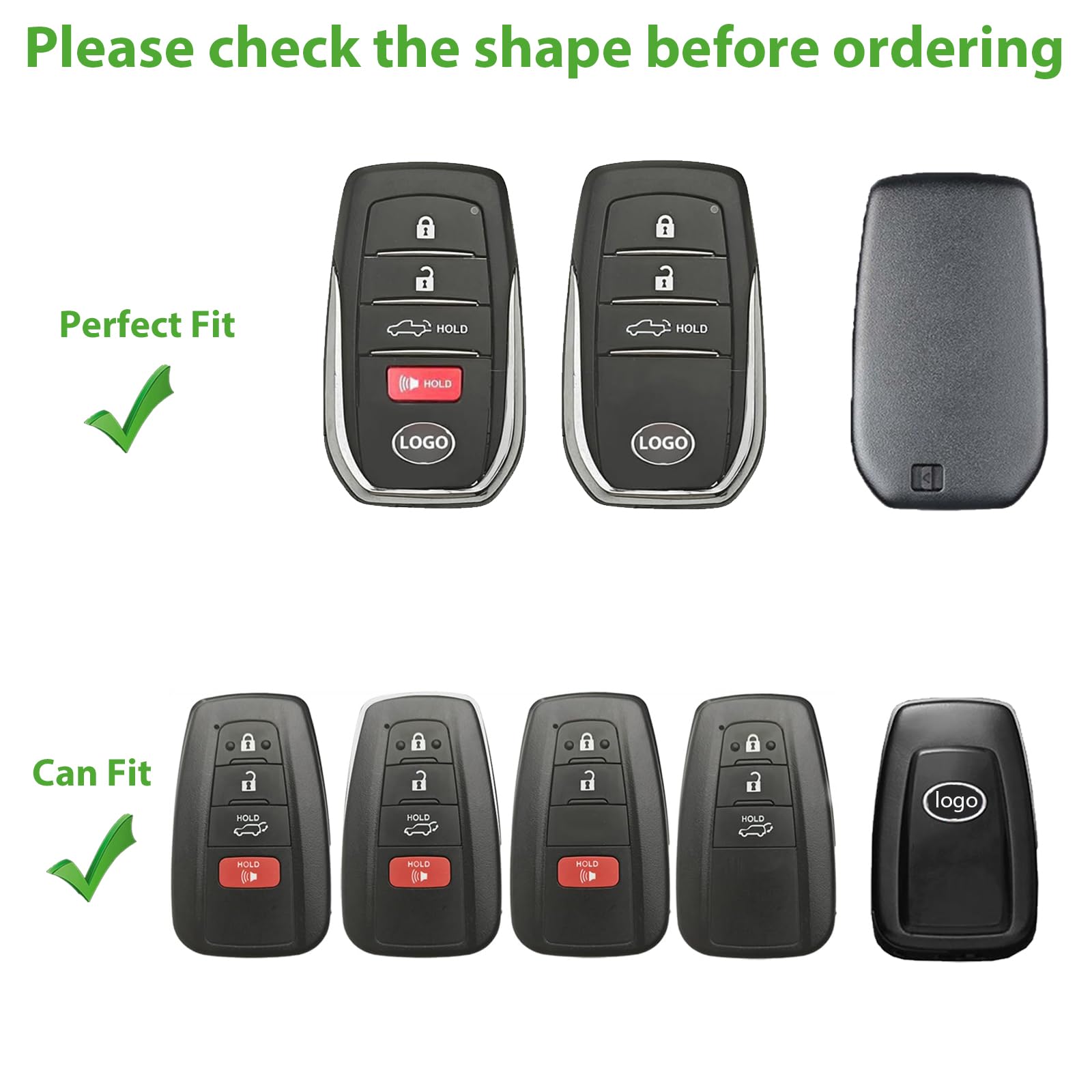 Aoocar leather key fob cover close-up shows 1:1 mold fit for precise compatibility.