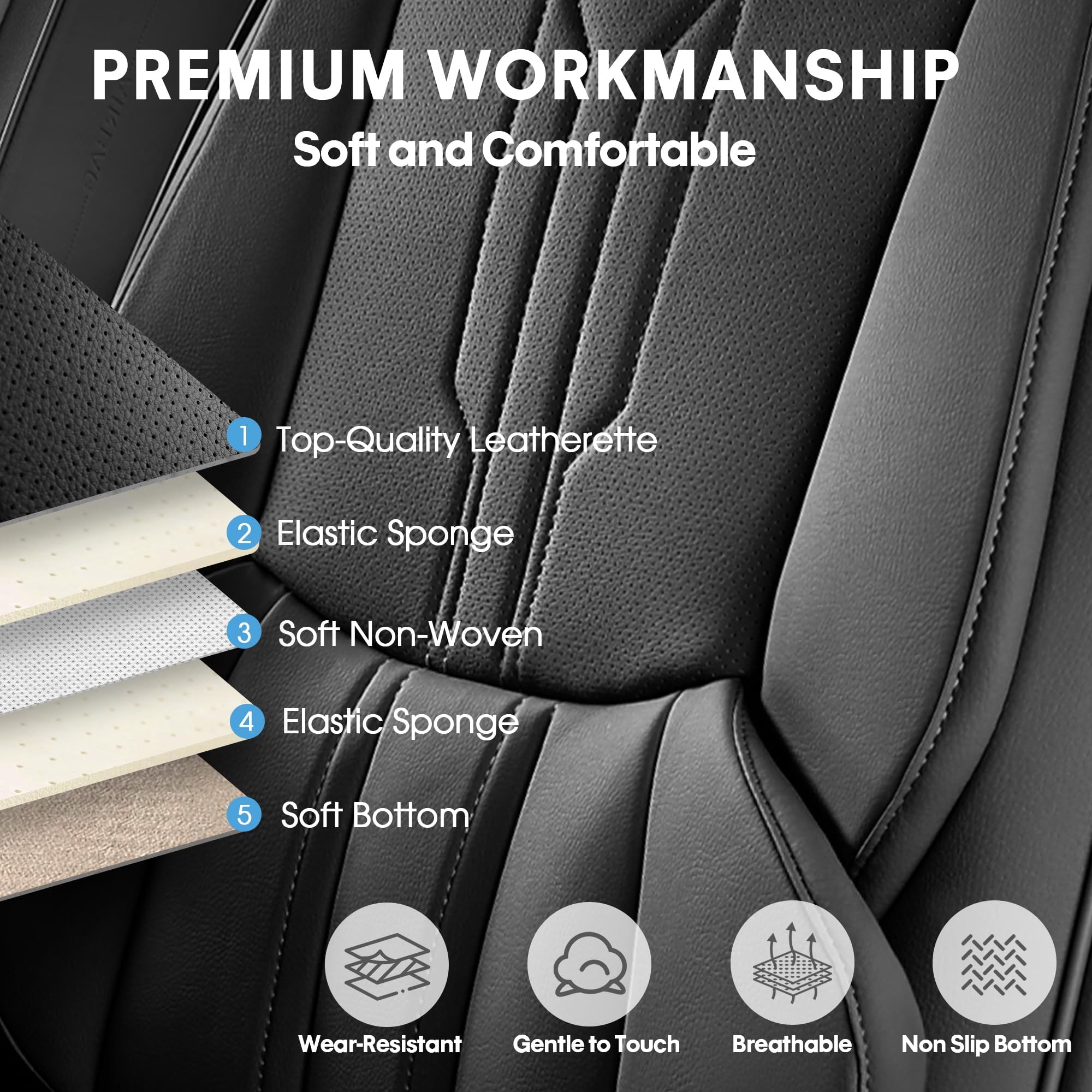AOOG seat cover design for Silverado is pet-friendly and family-ready.