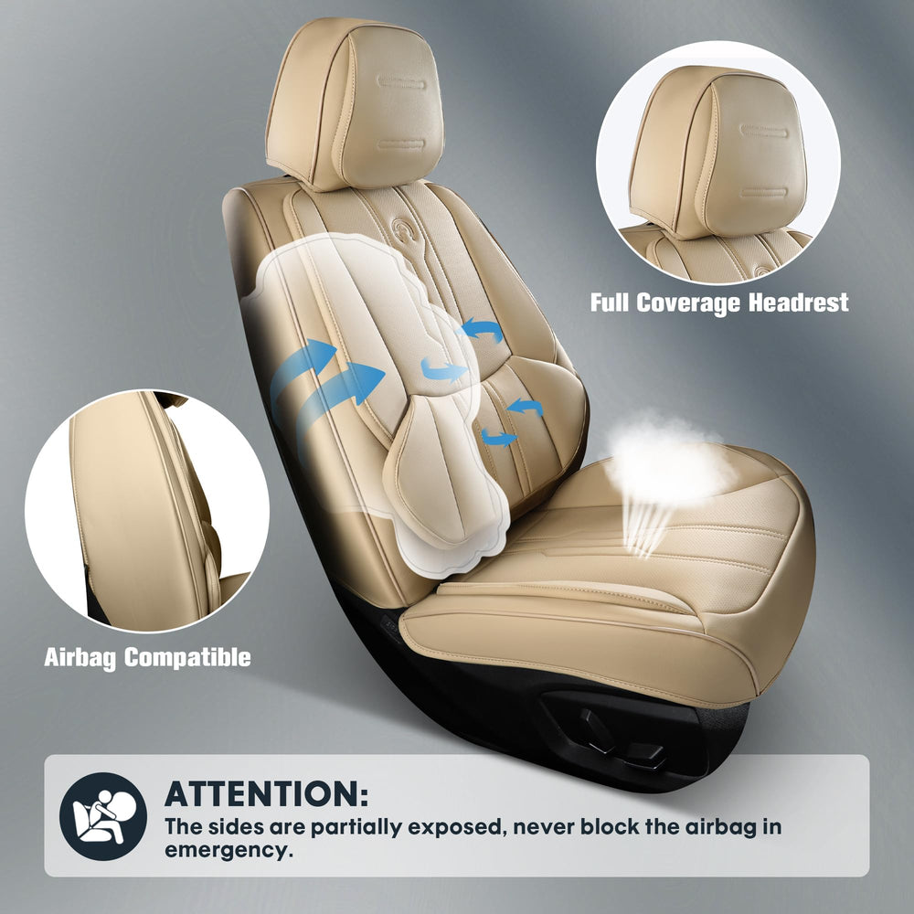 AOOG waterproof faux-leather surface is easy to wipe clean.