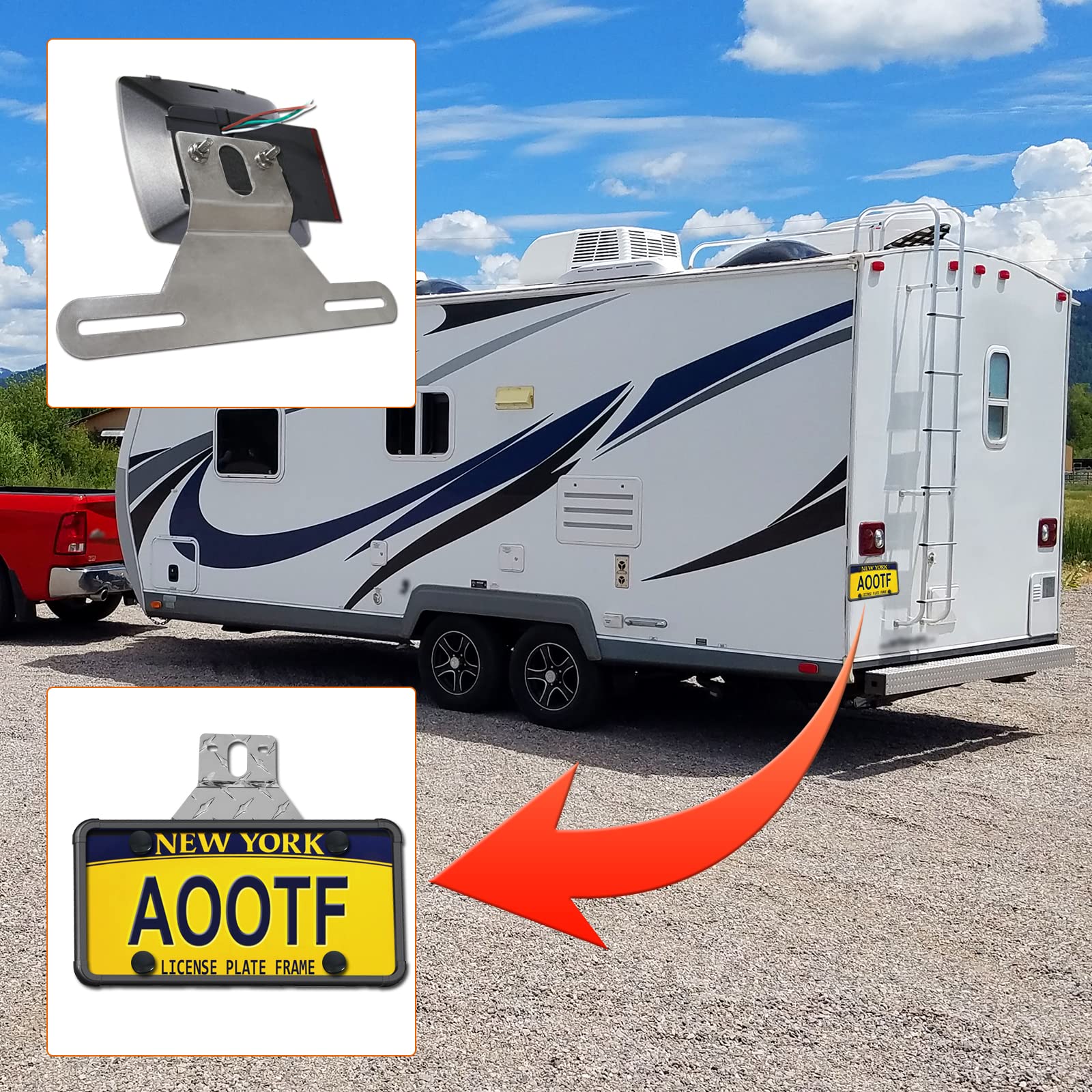 AOOTF heavy-duty aluminum keeps shape on rough roads and off-road conditions.
