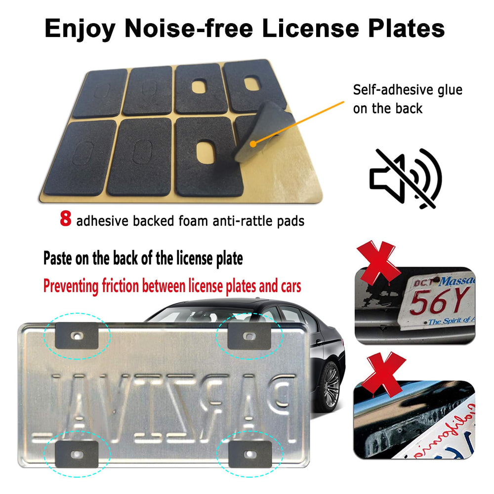 AOOTF road-ready clear license plate from a distance on a vehicle