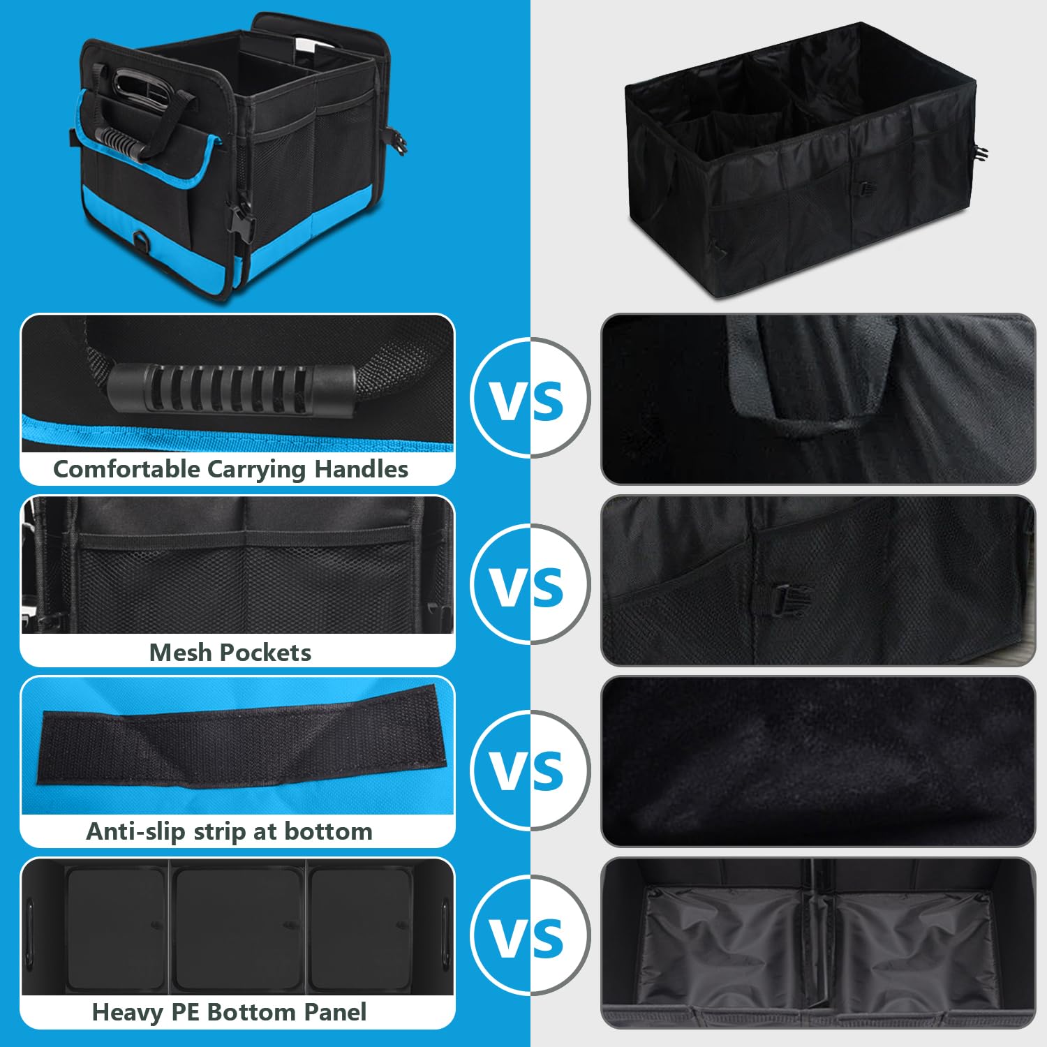 AOPHY blue 95L capacity organizer ready to haul gear.