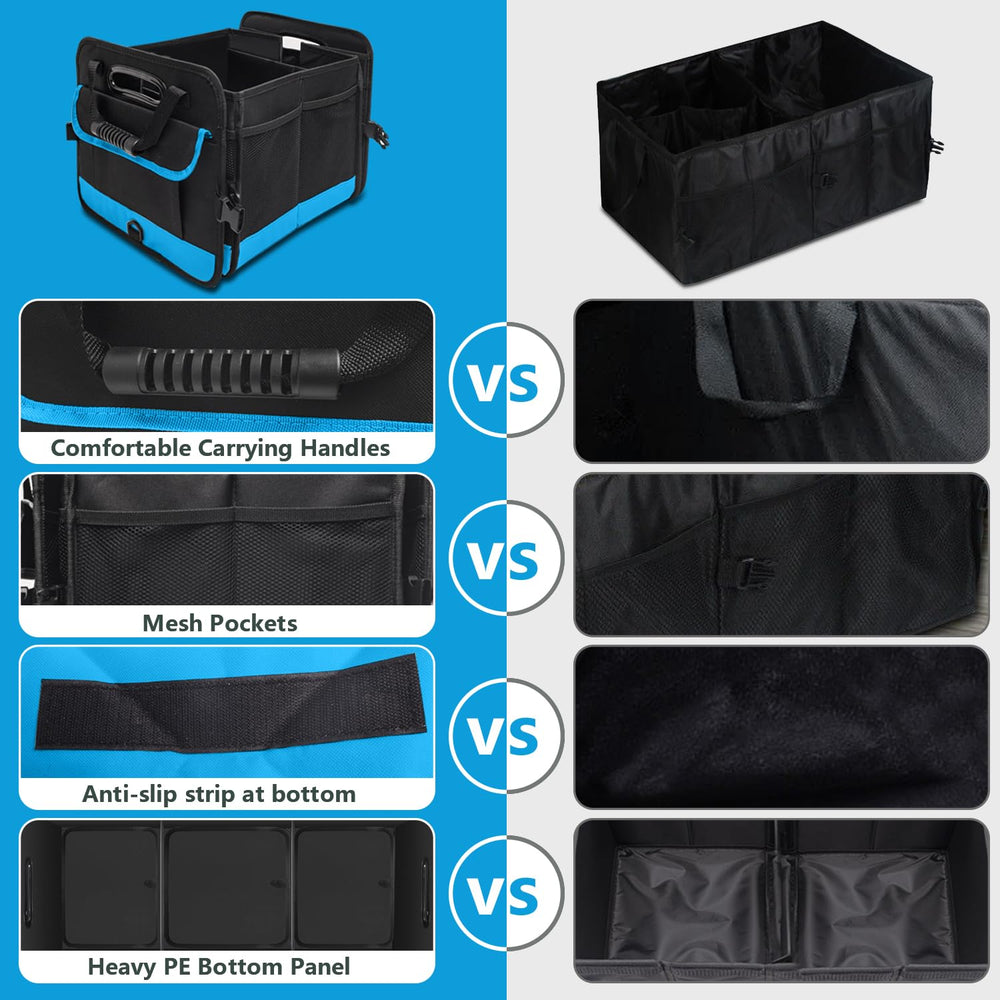 AOPHY blue 95L capacity organizer ready to haul gear.