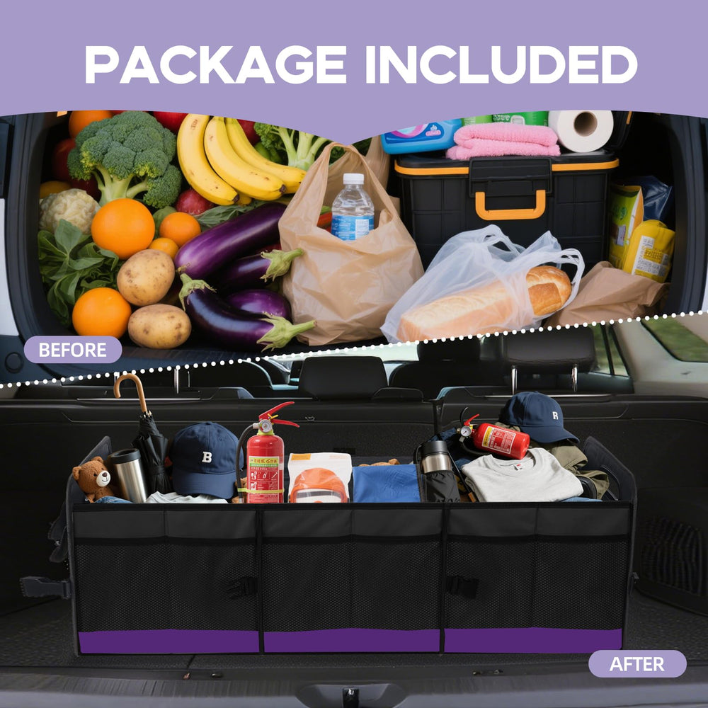 AOPHY trunk organizer bottom with non-slip strips to prevent sliding.