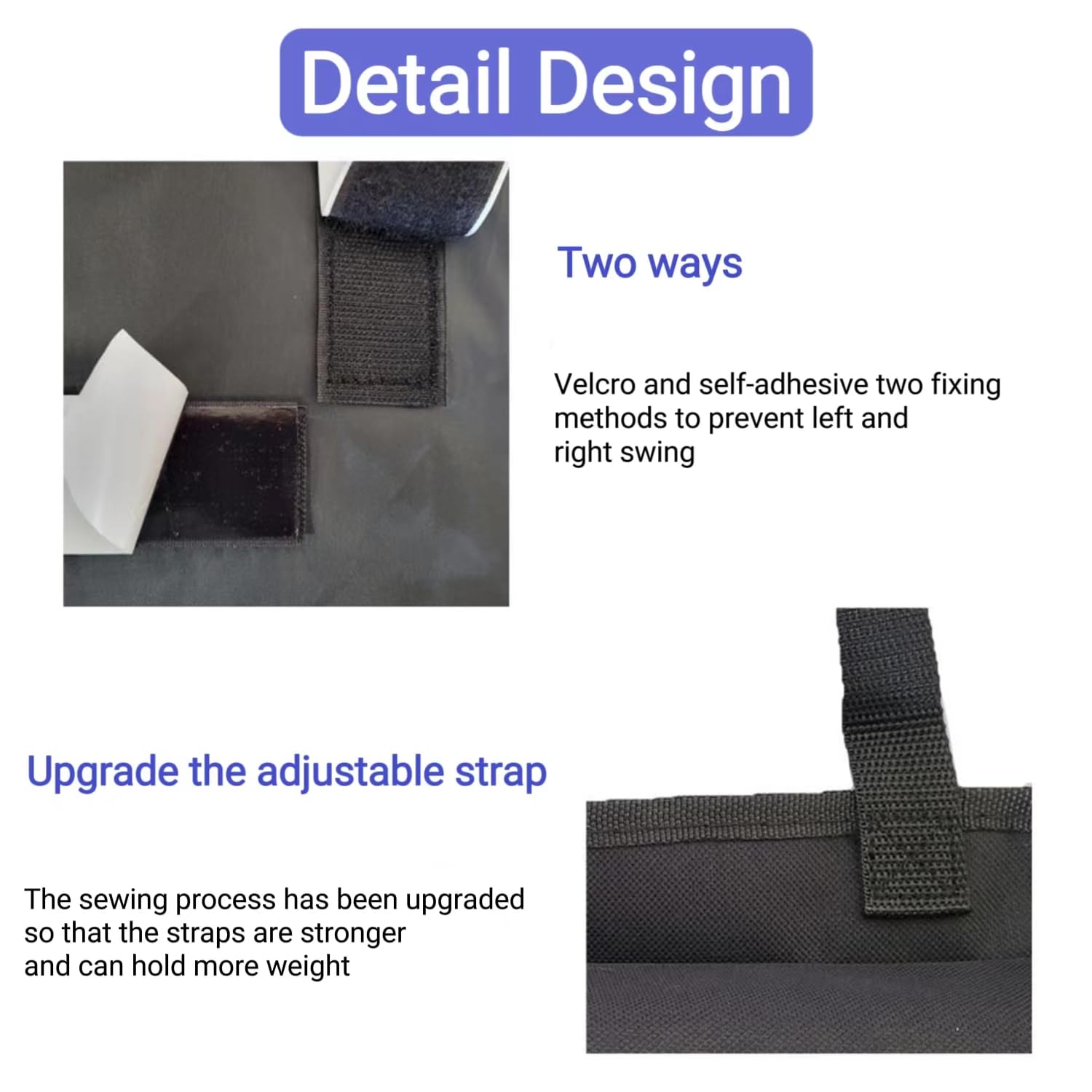 AOPHY trunk organizer side pockets with lids to prevent spills during drive