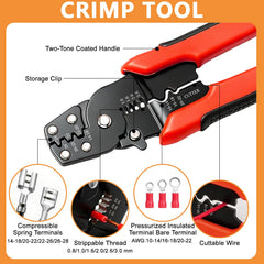 Aopule crimping pliers with ergonomic design for secure terminations