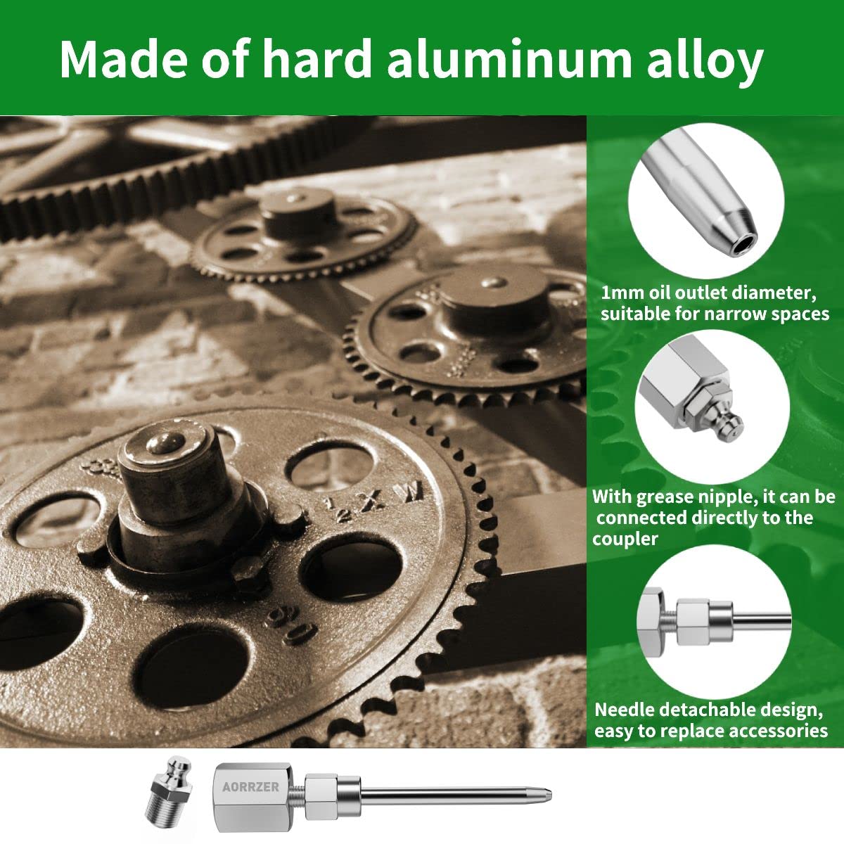 AORRZER upgraded alloy steel coupler withstands up to 12,000 PSI