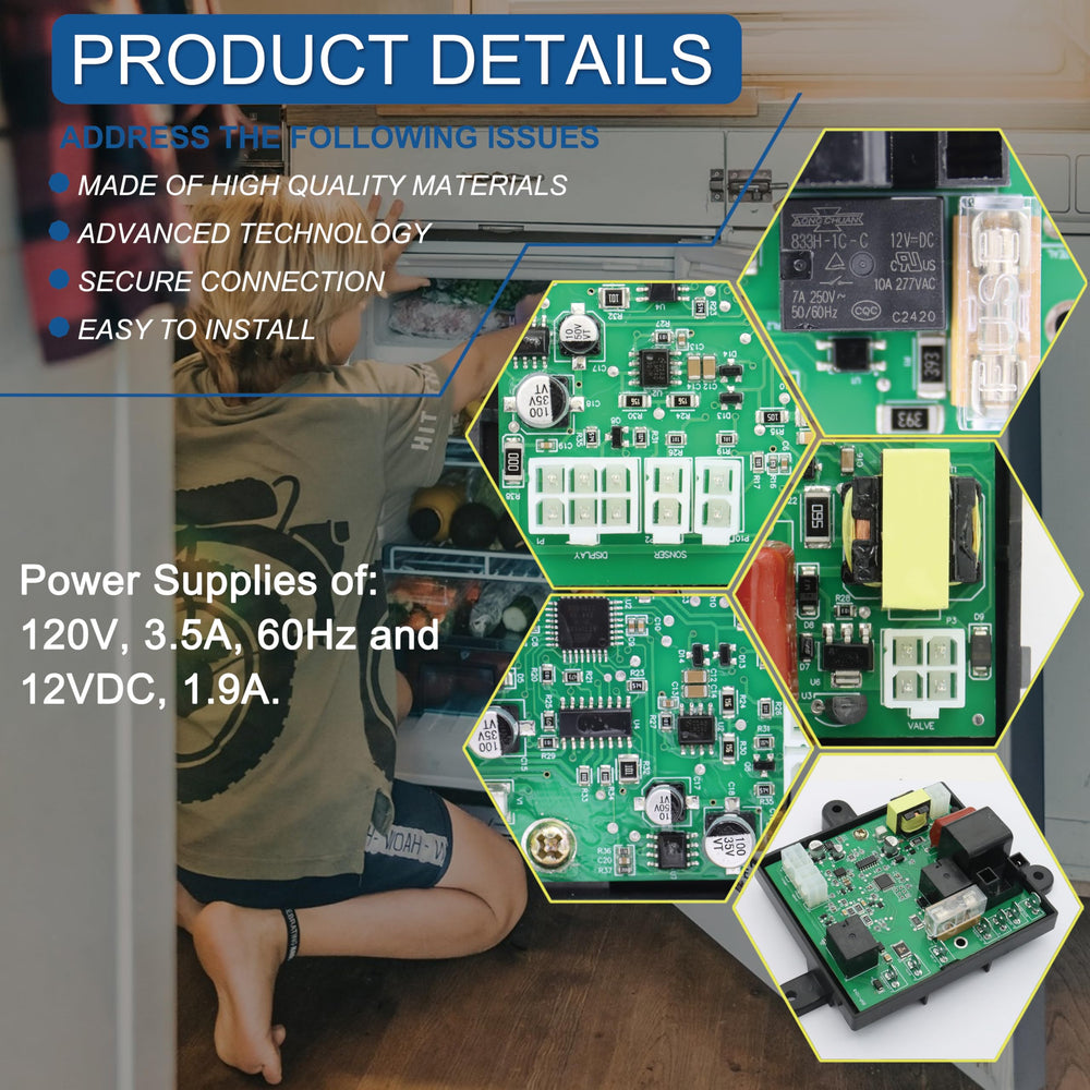Aoryimt multi‑interface power module showing Dometic compatibility.