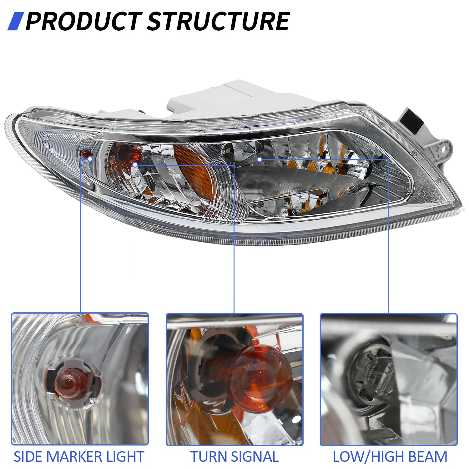 Aostirmotor 4300 left-side headlights with precise fit