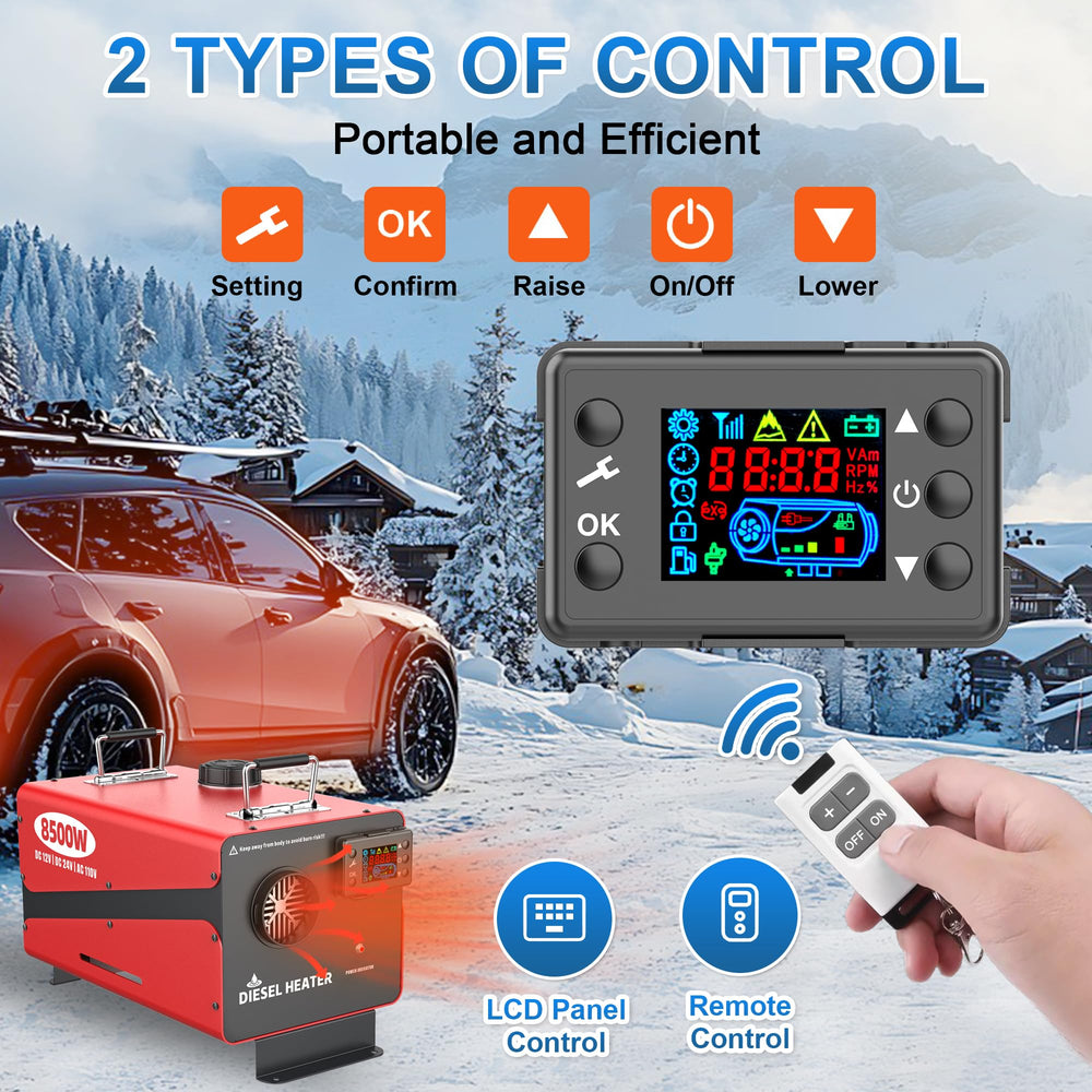 Aoteda 8500W heater remote control for convenient operation from distance
