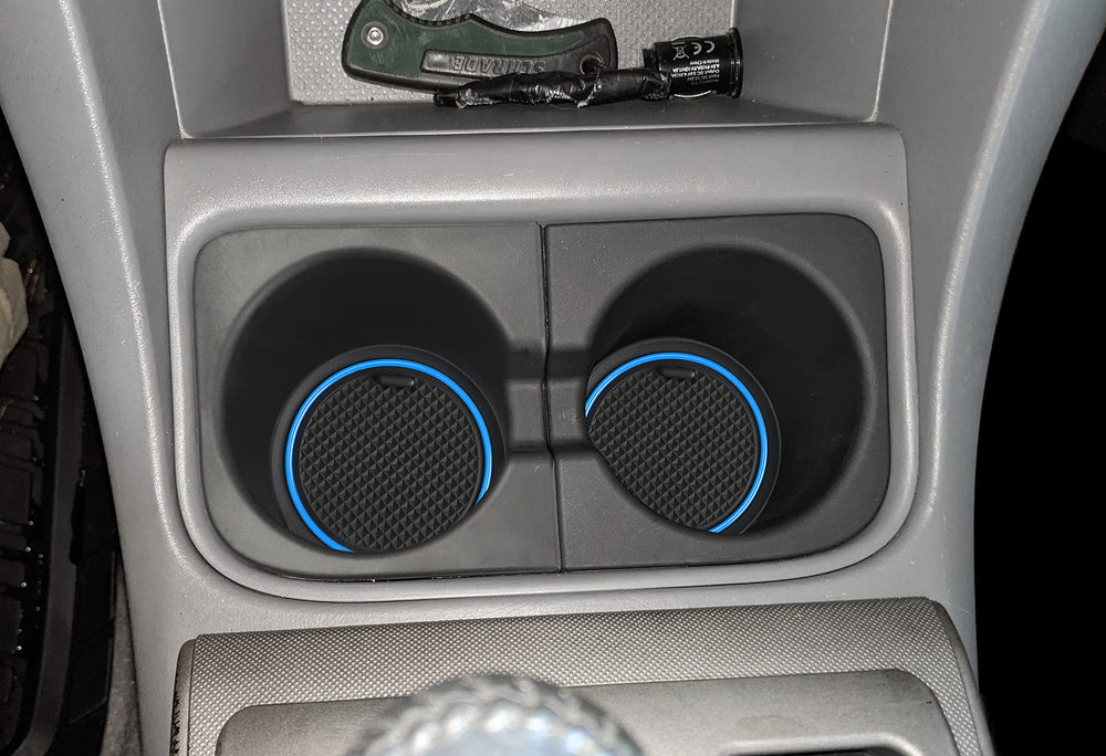 AOTEMILK organized space in Tacoma console for keys and coins.