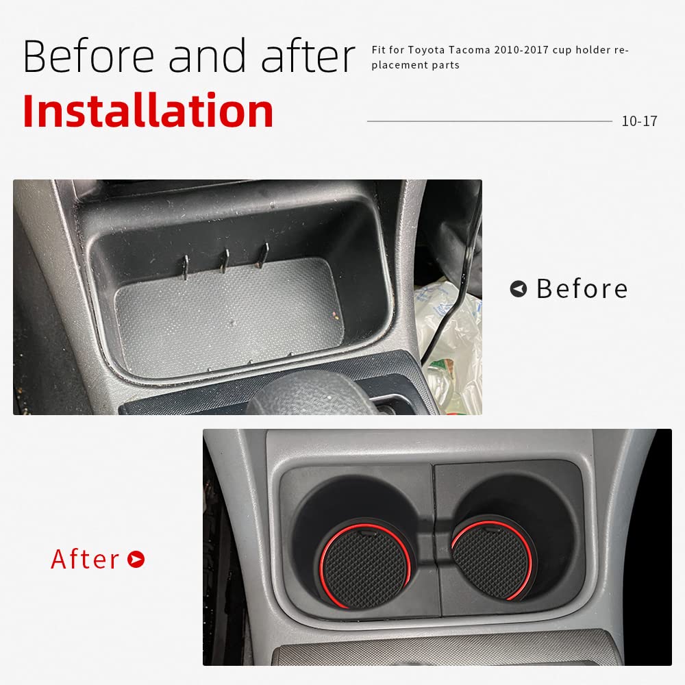 AOTEMILK TPE front cup holder inserts provide flexible, durable fit.