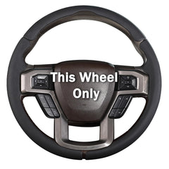 Aotoyou steering wheel cover on Ford F-150, front view showcasing secure fit.