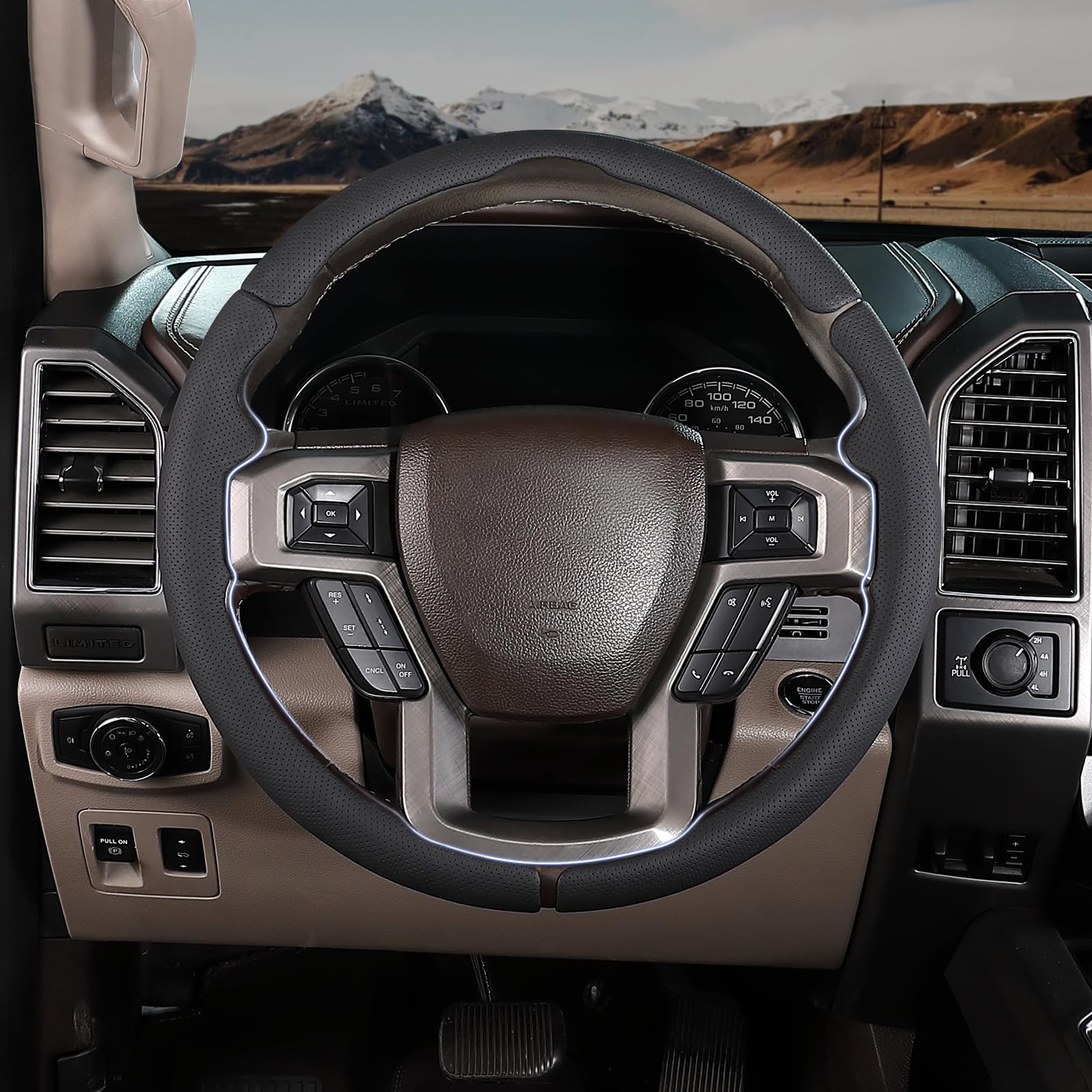 Aotoyou F-150 side close-up with premium Nappa leather texture.