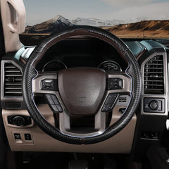Aotoyou steering wheel cover installed in minutes for quick interior upgrade.