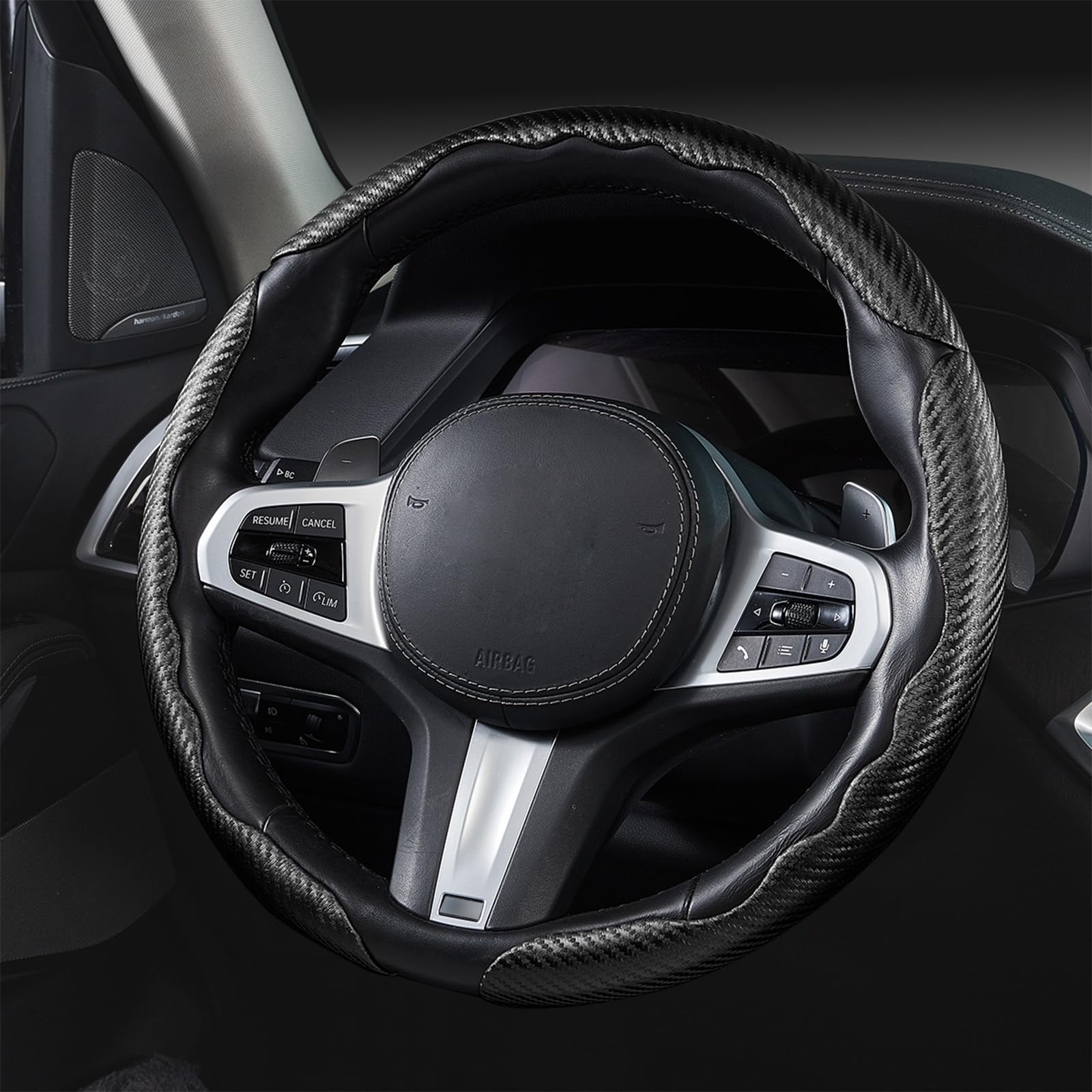 Aotoyou steering cover elevates car cabin ambience with dynamic carbon-fiber look