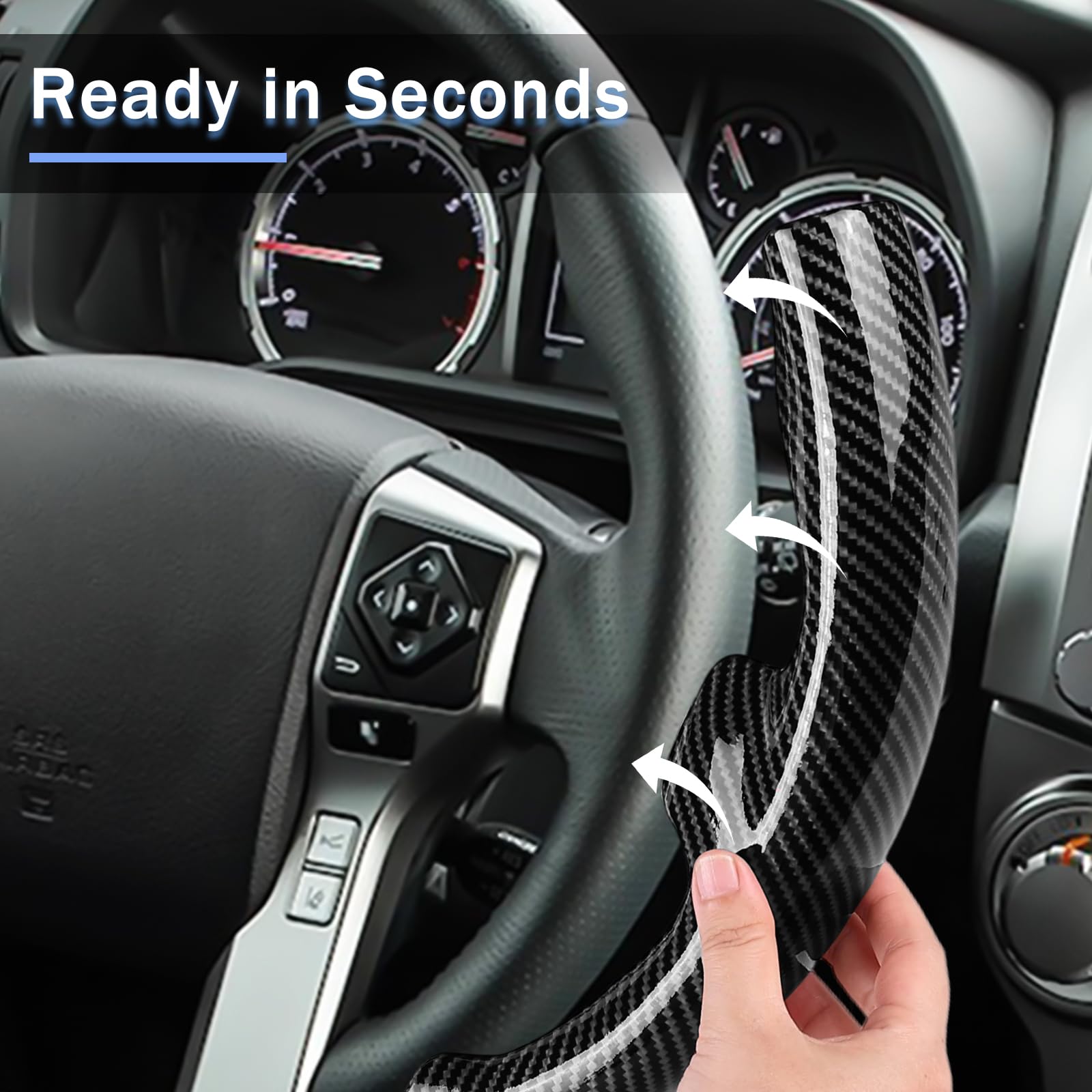 Aotoyou Sequoia steering cover full-coverage design safeguards your steering wheel.