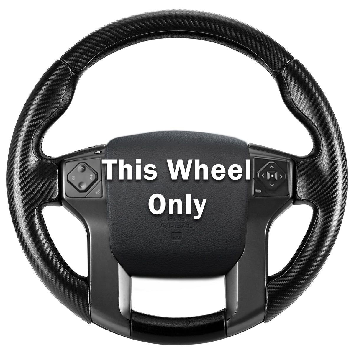 Aotoyou steering wheel cover on Toyota Tacoma enhances grip and interior aesthetics