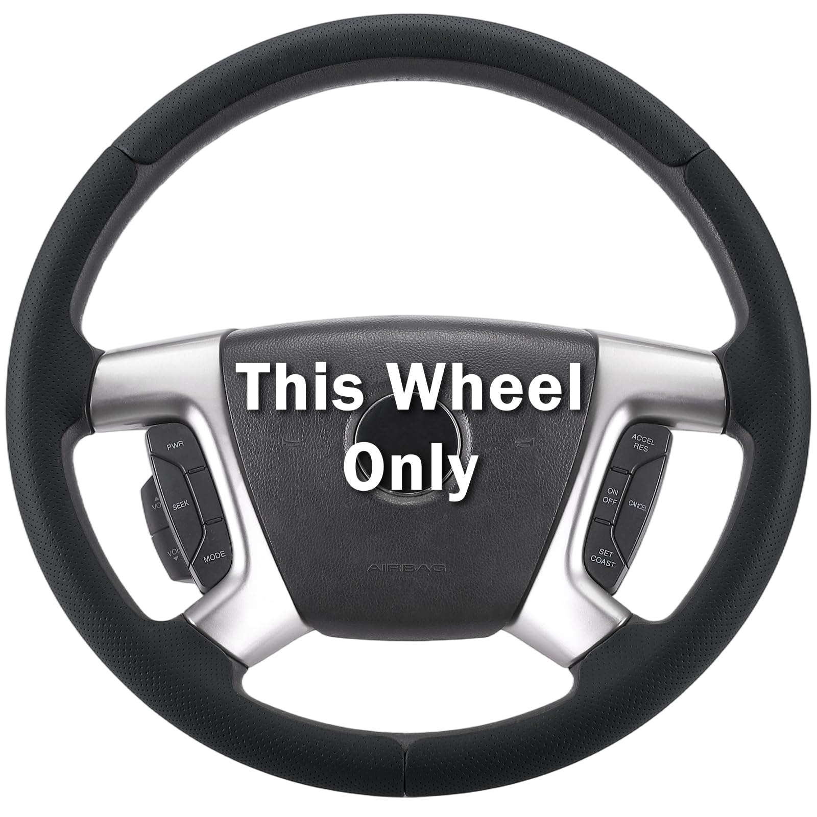 Aotoyou steering wheel cover for Chevy Silverado 1500 enhances grip and control.