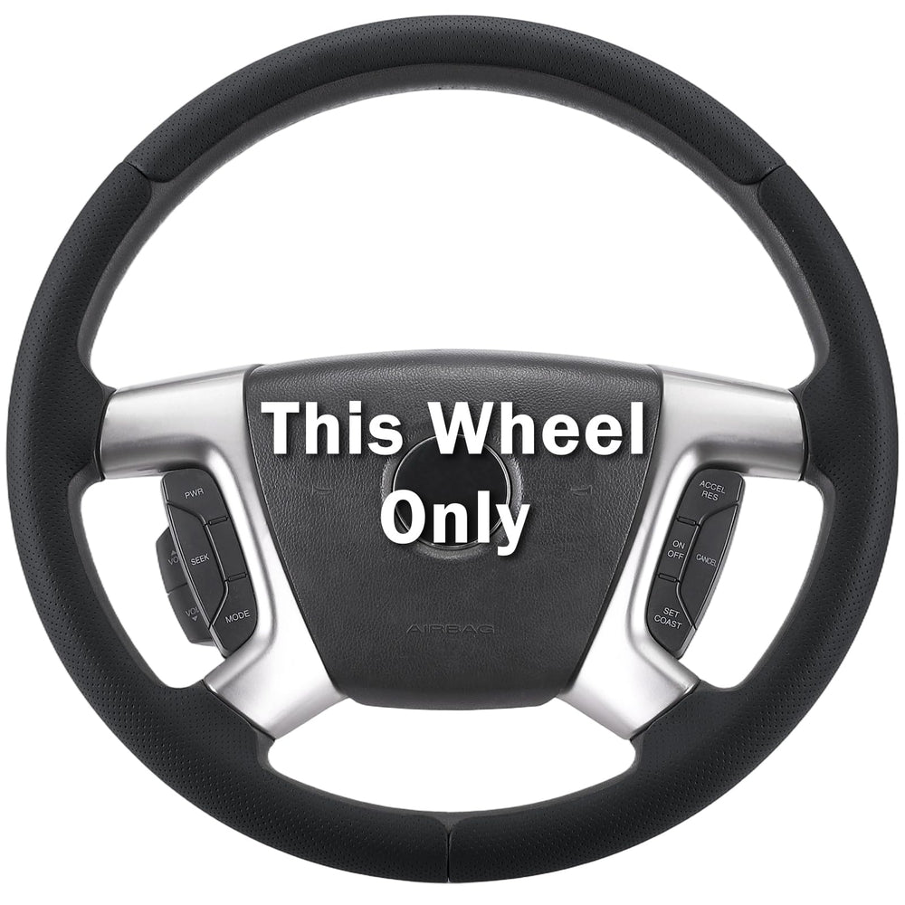 Aotoyou steering wheel cover for Chevy Silverado 1500 enhances grip and control.