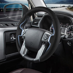 Aotoyou steering wheel cover with glove-like fit for a snug, responsive driving feel.