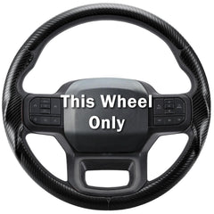 Aotoyou steering wheel cover on Ford F-150, matte black: enhanced grip and comfortable control.