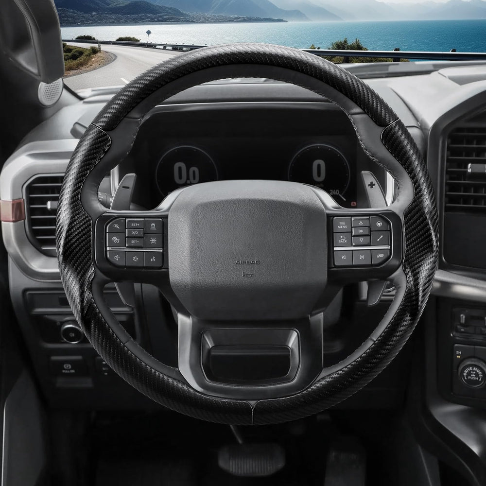 Aotoyou quick-install steering wheel cover: soft inner liner and glove-like fit.