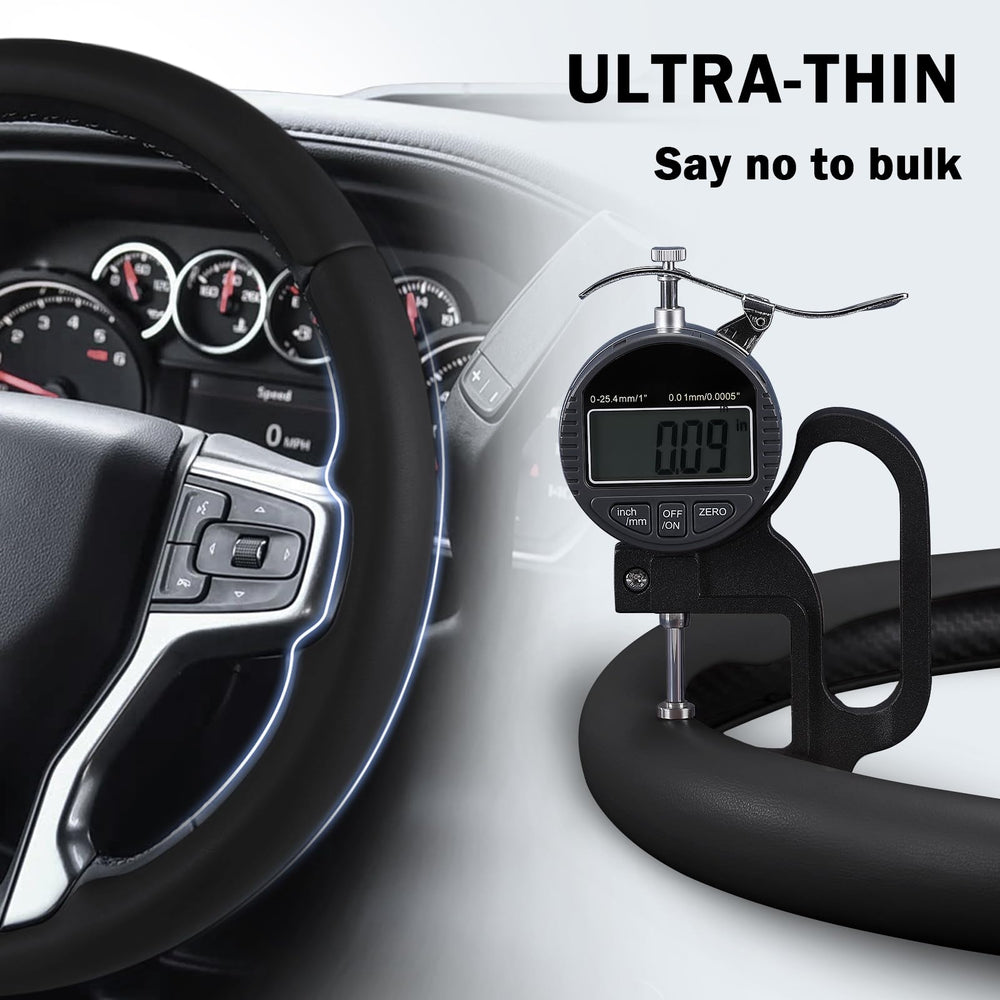 Aotoyou cover ready for quick install on Chevy steering wheel.