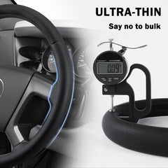 Aotoyou steering wheel cover for Suburban Tahoe 2007-2014 improves grip and driving comfort.