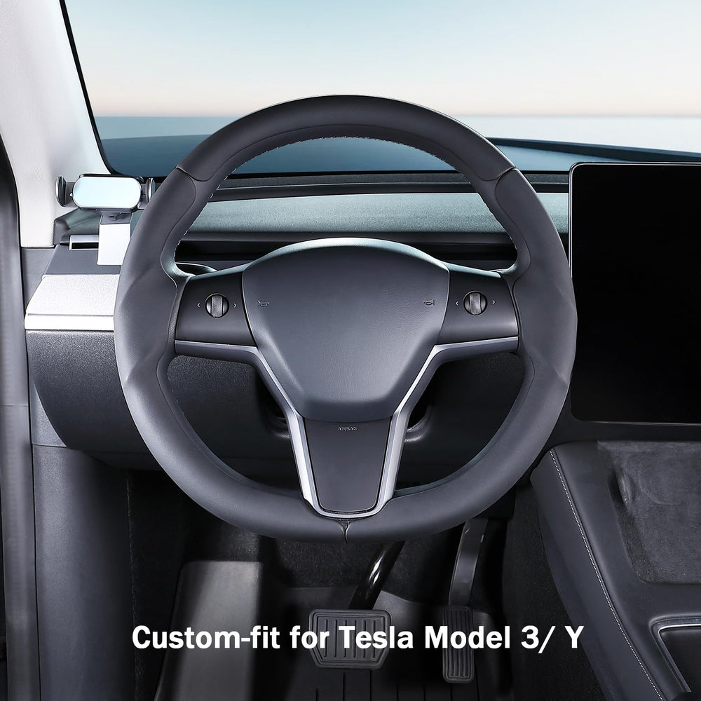Aotoyou steering wheel cover for Tesla Model Y with snug fit
