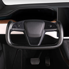 Aotoyou steering cover installs in one minute for Model S X yoke.