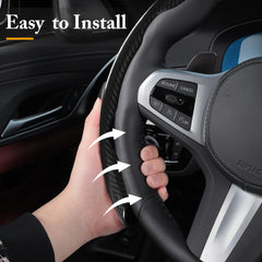 Aotoyou universal-fit 14.5-15 inch steering wheel cover