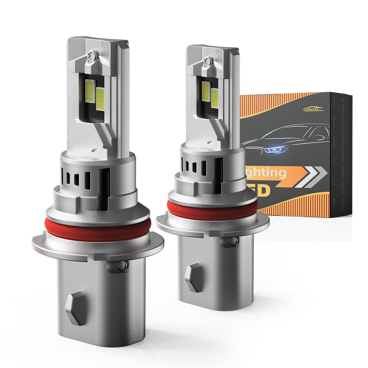 AOUKKL 9007 front-view bulbs for brighter daylight-like visibility