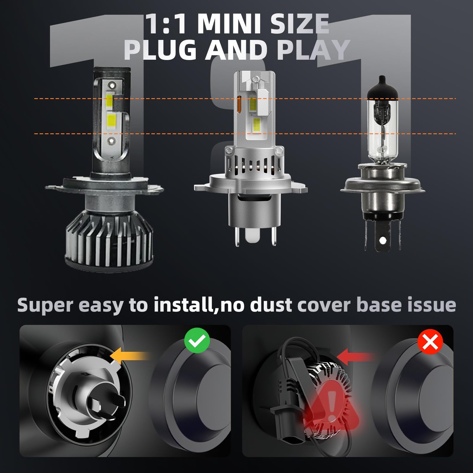 AOUKKL 70000-hour lifespan reduces maintenance and replacements.