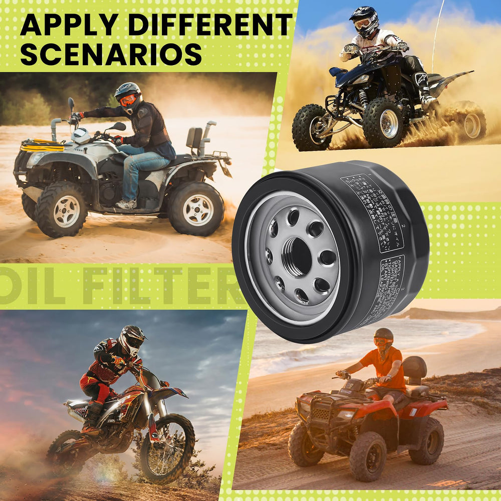 Aouton 49065-0721 oil filter replacement compatibility highlights broad Kawasaki fit.