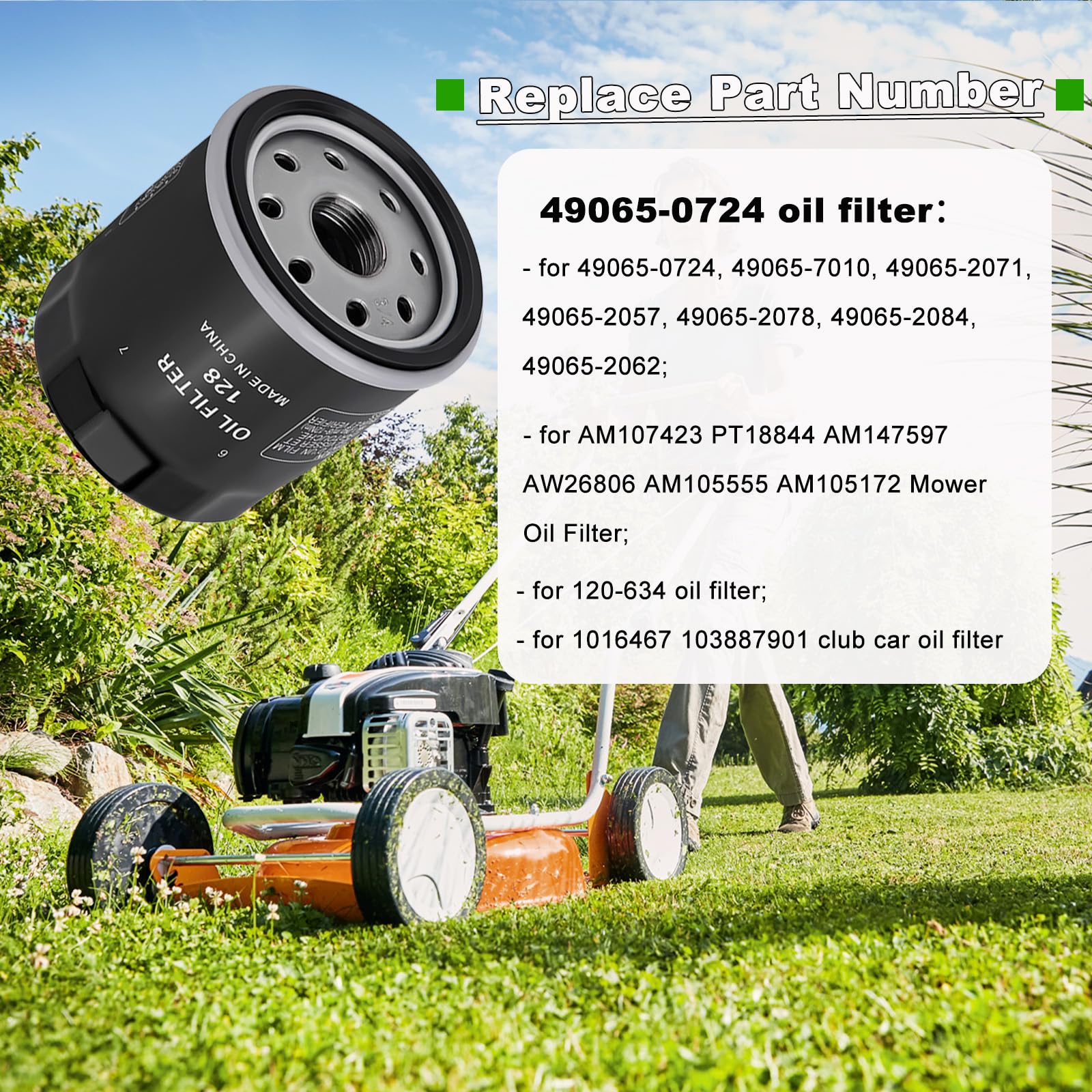 Aouton 49065-0724 oil filter body close-up, thick metal housing shown
